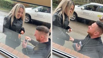 A surprise marriage proposal at Tameside care home